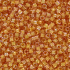 Toho Treasure beads 11/0 Inside-Color Crystal/Tangerine-Lined TT-01-789
